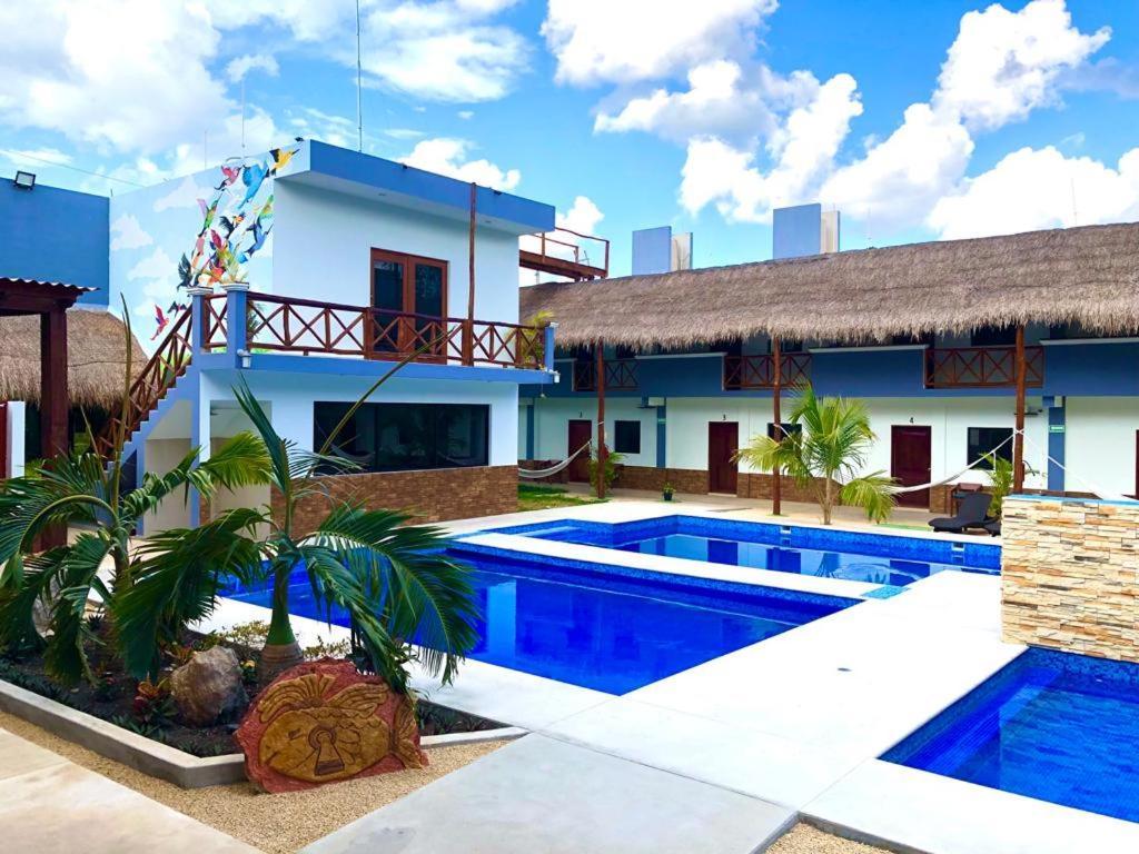 Hotel Pejelagarto Bacalar Exterior foto